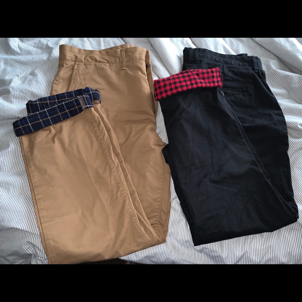 2 for 1, 36x30 Flannel Lined Pants Bundle!